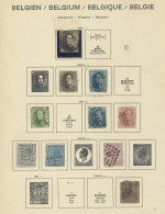 Belgium: 1849/2000 (ca.), Collection/balance In A Text-form Album And Two Stockb - Colecciones