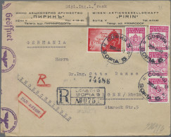 Bulgaria: 1888/1950, Covers/used Stationery (18) Inc. Registration, Air Mail, Of - Covers & Documents