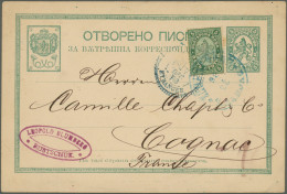 Bulgaria - Postal Stationery: 1884/1898, Lion Issues, Assortment Of Apprx. 111 C - Postcards