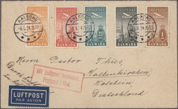 Denmark: 1928/1947, Lot Of 20 Covers/cards, Mainly Sent To Germany, Incl. Better - Autres & Non Classés