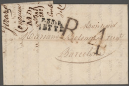 France -  Pre Adhesives  / Stampless Covers: 1800/1850 (ca.), Departments 30-39, - 1801-1848: Precursors XIX