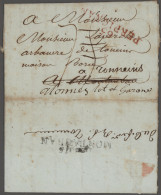 France -  Pre Adhesives  / Stampless Covers: 1800/1850 (ca.), Departments 40-99, - 1801-1848: Precursors XIX