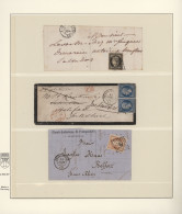 France: 1849/1910 (ca.), Used Collection In A Lindner Album, Mixed Quality From - Sammlungen