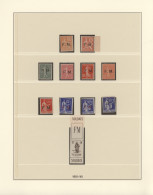 France - Military Stamps: 1901/1940, MNH Collection Of Maury Nos. 1/10+10A. - Militärische Franchisemarken