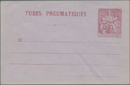 France - Postal Stationery: 1885/1928, Pneumatic Mail "Tube Envelopes", Collecti - Otros & Sin Clasificación