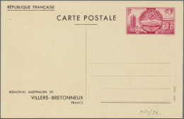 France - Postal Stationery: 1936/1939, Pictorial Cards, Collection Of 47 Differe - Other & Unclassified