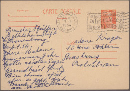 France - Post Marks: 1840/1990 (ca.), STRASBOURG, Assortment Of Apprx. 95 Entire - 1849-1876: Période Classique