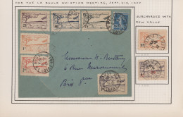 France - Specialities: 1922/1924, Four Airmail Covers With Various Air Shows, Fr - Sonstige & Ohne Zuordnung