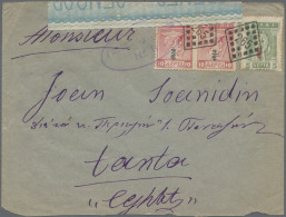 Greece: 1898/1950, Covers/used Stationery (20+) Strength Up To 1925, Inc. Olympi - Lettres & Documents