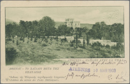 Greece - Postal Stationery: 1901/1902, Pictorial Card 10lep.(colourless Embossed - Postwaardestukken