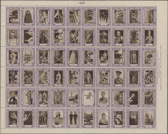 Great Britain - Specialities: 1937, CORONATION (of KGVI), Se-tenant Sheet Of 60 - Andere