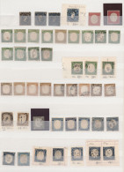 Italian States - Sardinia: 1851/1861 (aprox.) Lot On 2 Stockbook Pages. Used And - Sardaigne