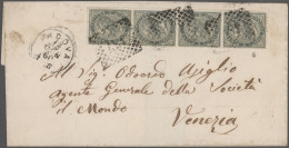 Italy: 1868/1958: Group Of 35 Covers, Postcards And Postal Stationery Items Incl - Colecciones