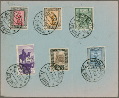 Italy: 1870/1954, Italian Area, Assortment Of 29 Entires, E.g. 1870 Tunis Letter - Collections