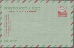 Italy - Postal Stationary: 1952/1997, Assortment Of Apprx. 65 Air Letter Sheets, - Entiers Postaux