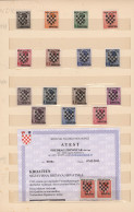 Croatia: 1941/1945, A Decent MNH Collection In A Stockbook, Incl. Several Variet - Croacia