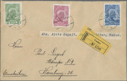 Liechtenstein: 1912/1960, Posten Mit 80 Briefen Und Karten Mit Teils Interessant - Sammlungen