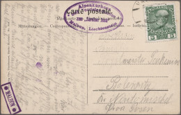 Liechtenstein: 1912/1960, Posten Mit Ca. 50 Briefen, Karten Und Ganzsachen, Mit - Sammlungen
