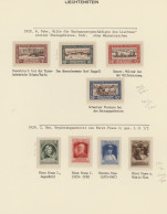 Liechtenstein: 1912-1995 Überwiegend Gestempelte Sammlung In Drei Dicken Alben, - Collections