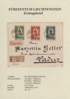 Liechtenstein: 1920/1959, Saubere Sammlung Mit über 60 Echt Gelaufenen FDC Alle - Lotes/Colecciones