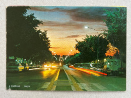 POSTCARD BY PALPHOT NO. 11391 RAANANA, "ACHUZA" STREET AT NIGHT. ISRAEL - Israel