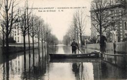 Boulogne-Billancourt - Inondations De Janvier 1910 - Rue St-Cloud - Boulogne Billancourt