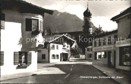 72209297 Oberammergau Dorfstrasse Am Stern Mit Kirche Oberammergau - Oberammergau