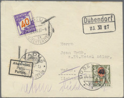 Liechtenstein - Portomarken: 1928/1937, Lot Mit 19 Unfrankierten Belegen Mit Ver - Postage Due