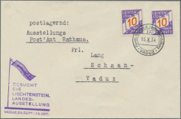 Liechtenstein - Portomarken: 1928/1939, Lot Mit 24 Unterfrankierten Belegen Inne - Postage Due