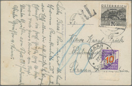 Liechtenstein - Portomarken: 1929/1938, Lot Mit 16 Unterfrankierten Belegen Aus - Strafportzegels