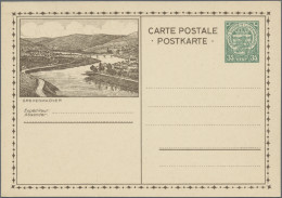 Luxembourg - Postal Stationery: 1927/1931, Pictorial Cards "Coat Of Arms", Colle - Postwaardestukken