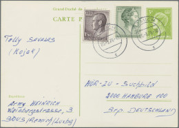 Luxembourg - Postal Stationery: 1976/1983, Assortment Of 64 Commercially Used Po - Stamped Stationery