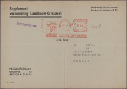 Netherlands: 1929/1980, METER MARKS, Assortment Of Apprx. 195 Commercial Covers/ - Usati