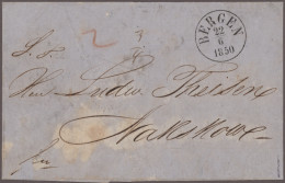 Norway: 1850/1925, Assortment Of 44 Covers/cards, From A Few Stampless Letters, - Lettres & Documents