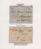 Österreich - Vorphilatelie: 1825/1846, Saubere Sammlungspartie Von Sechs Vorphil - ...-1850 Prefilatelía