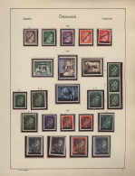 Österreich: 1851/1985, Schöne Teil-Sammlungen In 4 Alben, Dazu Zahlreiche Ehemal - Collezioni