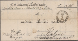 Österreich: 1852/1895, Lot Von 8 Unfrankierten Belegen "Ex Offo Briefe", Dabei Z - Sammlungen