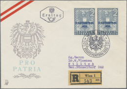 Österreich: 1919 - 1978, Posten Von Ca. 50 Briefen Und Karten, Dabei Ganzsachen, - Collections