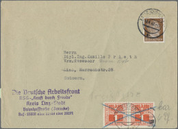 Österreich: 1945/46, Posten Mit Ca. 20 Belegen Mit Marken Des Dritten Reiches Mi - Colecciones