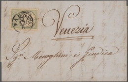 Österreich - Lombardei Und Venetien: 1856/1861, Lot Von Drei Briefen, Dabei Stem - Lombardo-Vénétie