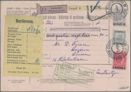 Österreichische Post In Der Levante: 1905/1907, Lot Von Drei Paketkarten Mit Hoh - Oostenrijkse Levant