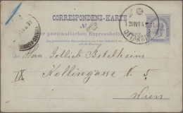 Österreich - Ganzsachen: 1875/1920, Rohrpost Wien, Sammlung Von 77 Fast Nur Gebr - Sonstige & Ohne Zuordnung