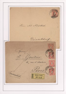 Österreich - Ganzsachen: 1883-1901 (ca.), Umfangreiche Sammlung In 5 Ringbindern - Autres & Non Classés