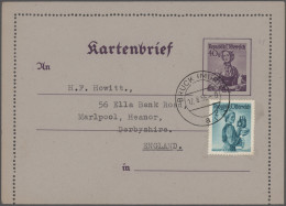 Österreich - Ganzsachen: 1886/1956, Sammlungspartie Von Ca. 100 Fast Nur Ungebra - Other & Unclassified