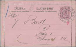 Österreich - Ganzsachen: 1899/1909, Rohrpost Prag, Partie Von Zwölf Gelaufenen R - Other & Unclassified