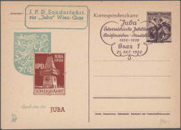 Österreich - Privatganzsachen: 1948/1959, Sammlung Von 35 Gebrauchten Und Ungebr - Other & Unclassified