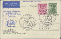 Österreich - Privatganzsachen: 1952/1959, Sieben Bild-Karten "E.R.P.-Wanderausst - Other & Unclassified