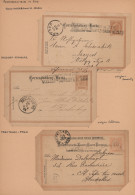 Österreich - Stempel: SCHAFFNER-BAHNPOST, 1890/1900 Ca., Sammlung Mit 37 Ganzsac - Maschinenstempel (EMA)