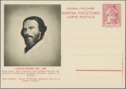 Poland - Postal Stationary: 1938, Pictorial Card 30gr. Red "Casimir IV Jagiellon - Entiers Postaux