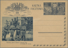 Poland - Postal Stationary: 1939, Pictorial Card 15gr. Slate "Polish Legion", Co - Stamped Stationery